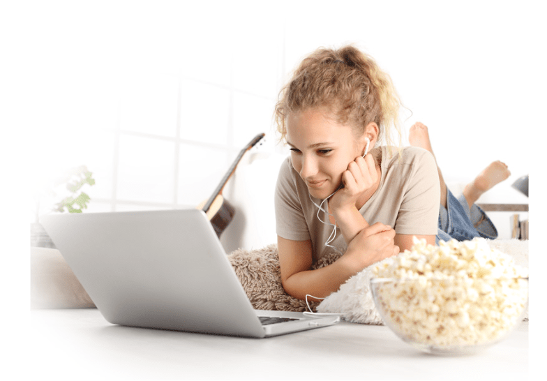 woman with laptop